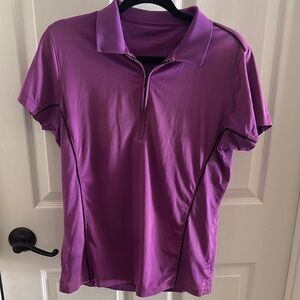 EUC Peter Millar Purple Short Sleeve Polo